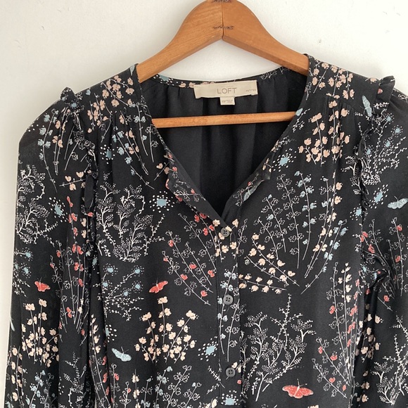 Loft Petite Floral Mini Dress - Picture 2 of 7